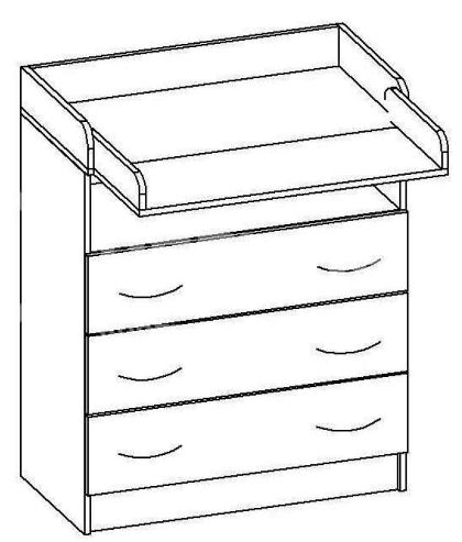 ЛДСП 80см. 5 ящиков (3)