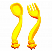 Набор посуды 1403  разноцветный пластик     23_1