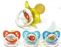 Пустышка 10922 латекс 12-18мес. анатомическая цветная_1