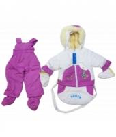 Комбинезон-трансформер 3132д  р.74 бел/розовый девочки  5 в 1 «Little Boy»  1_1