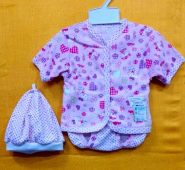 Комплект 6713  р.80 дев.(Кофта+трусы+берет)  Россия