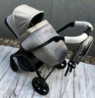 Акция 14000руб. Коляска-трансформер Lux mom k-92 серый   2в1       _4
