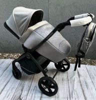 Акция 14000руб. Коляска-трансформер Lux mom k-92 серый   2в1       _7