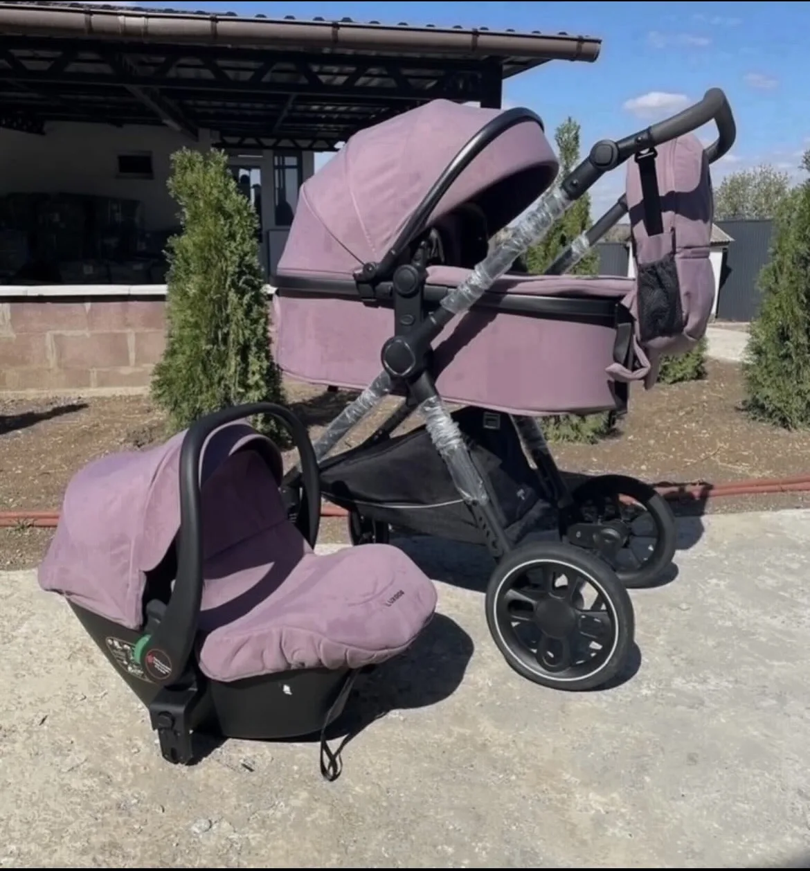 Акция 25000руб. Коляска трансформер Luxmom 560 3в1_3