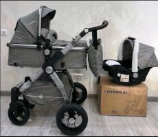 Акция 15500руб Коляска-трансформер Luxmom 600g (3 в 1)_1