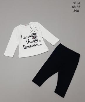Костюм 6813 р.68 дев. (2 пр.) трикотаж Турция   1