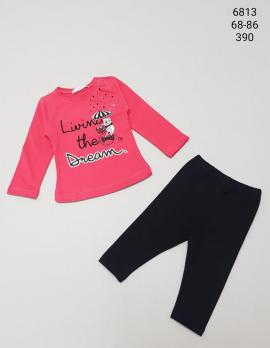 Костюм 6813 р.68 дев. (2 пр.) трикотаж Турция   1