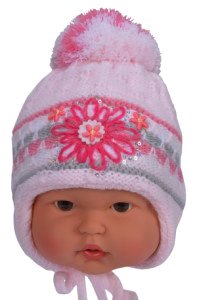 Шапка 2апа 0187  р.40  дев. теплая Микс Россия